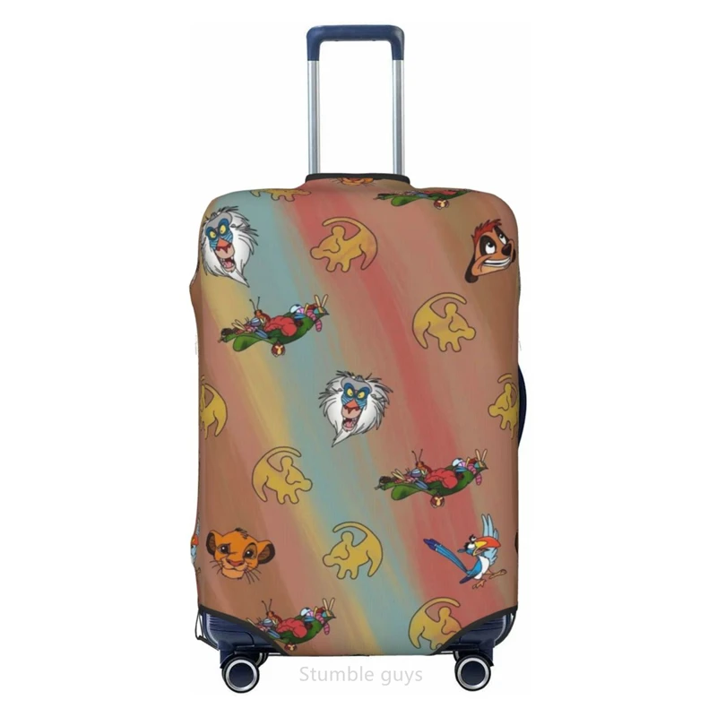 Travel Accessories For Road Trip - Yüksek Esneklikli Bavul Kılıfı Lionkings Desenli