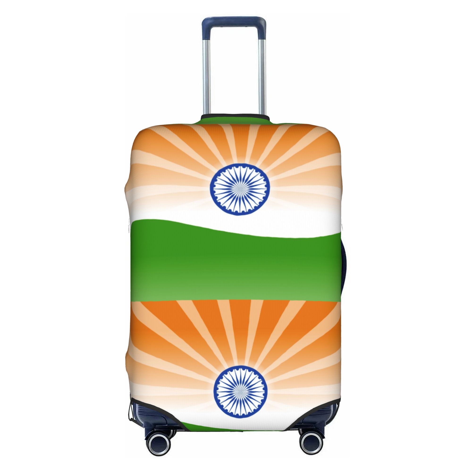 Travel Accessories India - Hindistan Bayrağı Seyahat Bagaj Kapağı Elastik