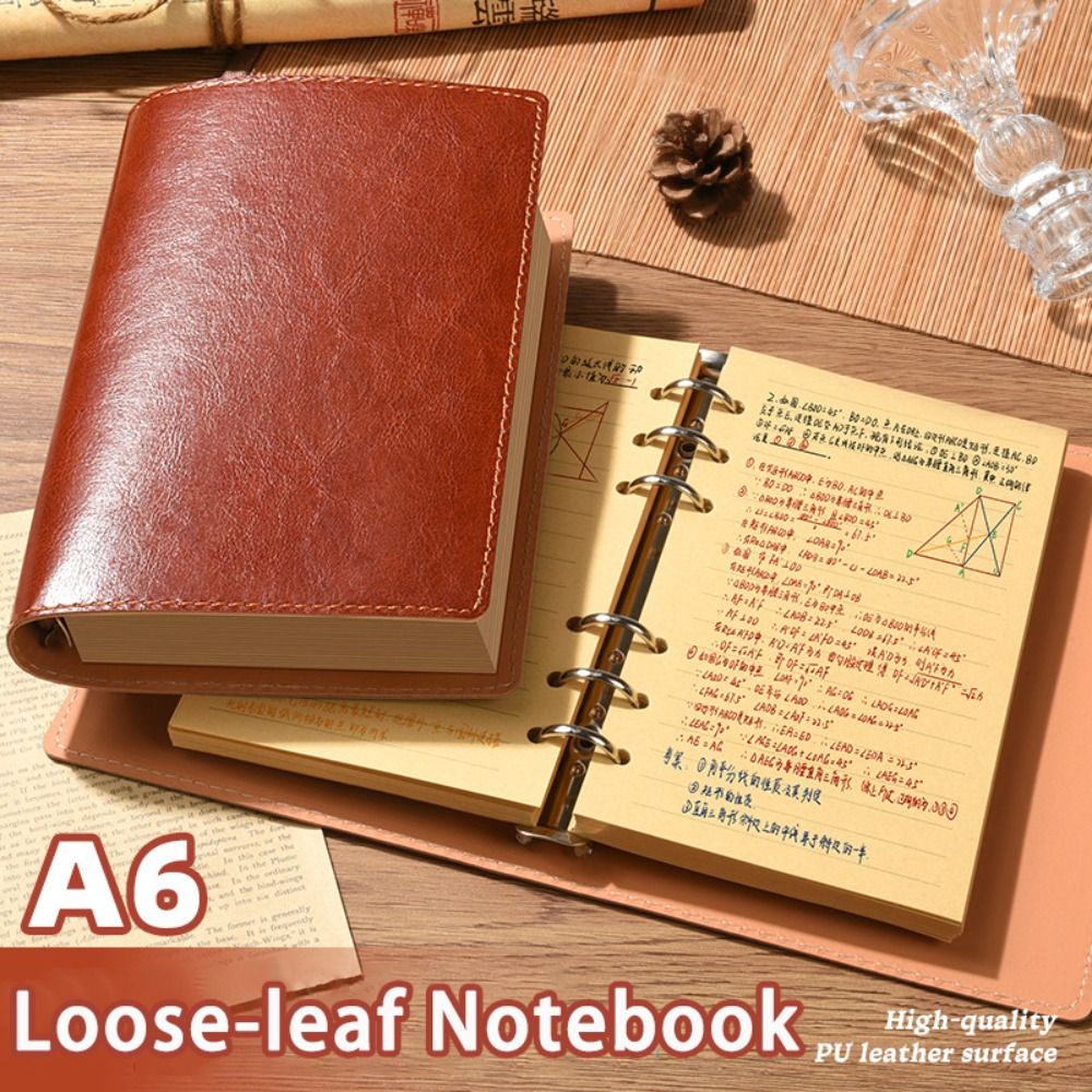 Travel Journal Accessories - Yeni A5/A6 Defter Gevşek Yapraklı PU