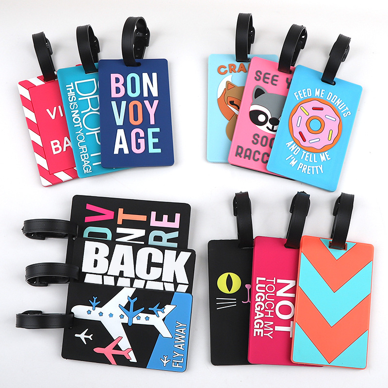 Travel Accessories International - 1 adet Karikatür Hayvan PVC Bagaj