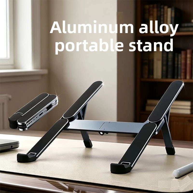 Travel Journal Accessories - Katlanabilir Dizüstü Bilgisayar Standı Metal Mini