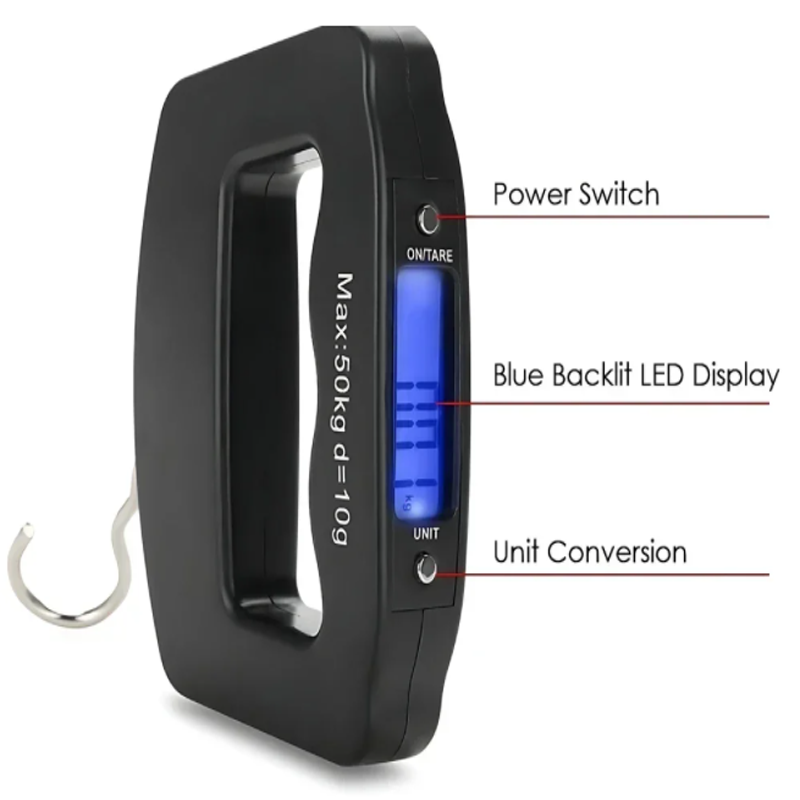 Travel Accessories Electronics - 50kg/10g Seyahat Bagaj Ölçeği Taşınabilir El