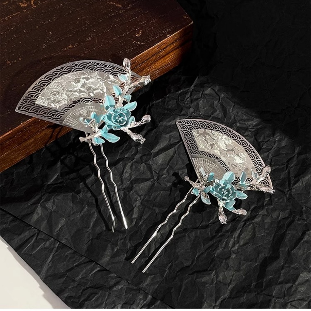 Travel Hair Accessories - Yeni Çin Tarzı Yelpaze Şeklinde Saç