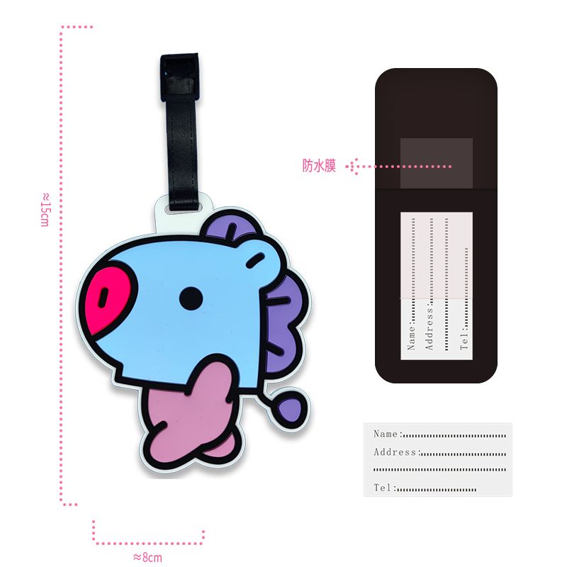 BT21 çizgi film sevimli anahta - Travel Accessories Set incelemesi ve fiyatı