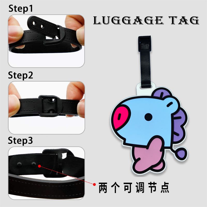 BT21 çizgi film sevimli anahta - Travel Accessories Set incelemesi ve fiyatı
