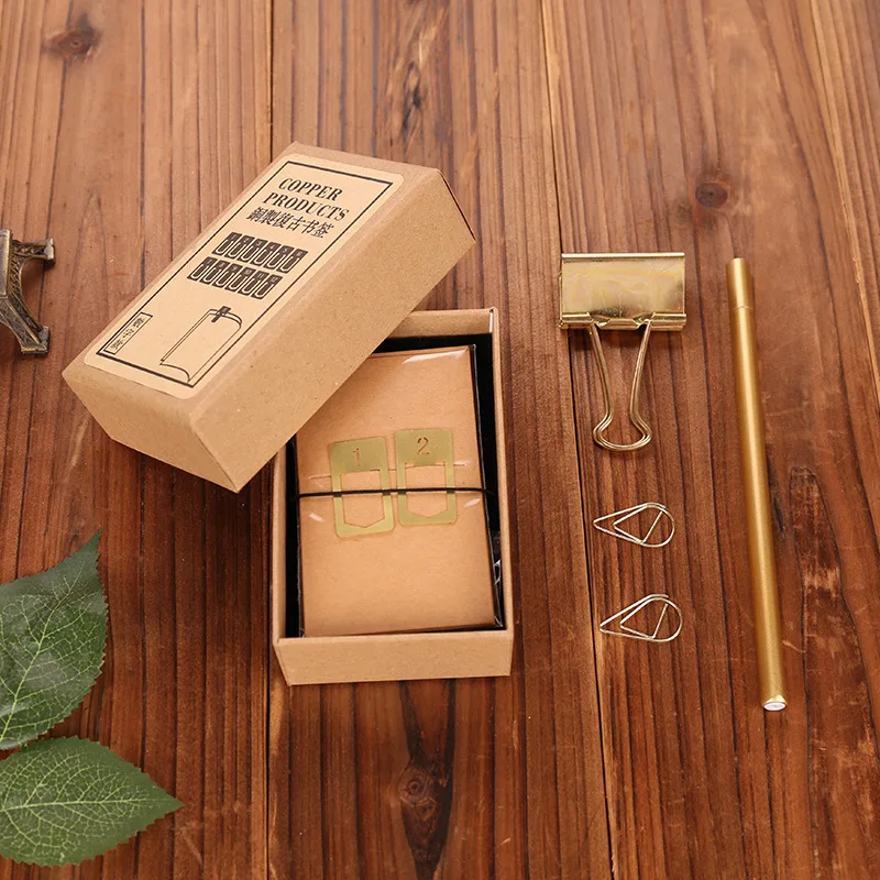 12 adet bakır kitap ayracı Ret - Travel Journal Accessories incelemesi ve fiyatı