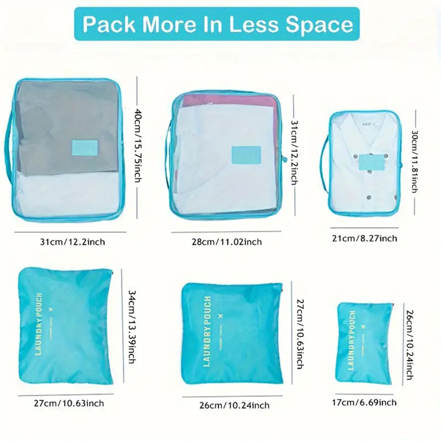 6 adet Seyahat Organizatör Sak - Travel Accessories Organiser incelemesi ve fiyatı