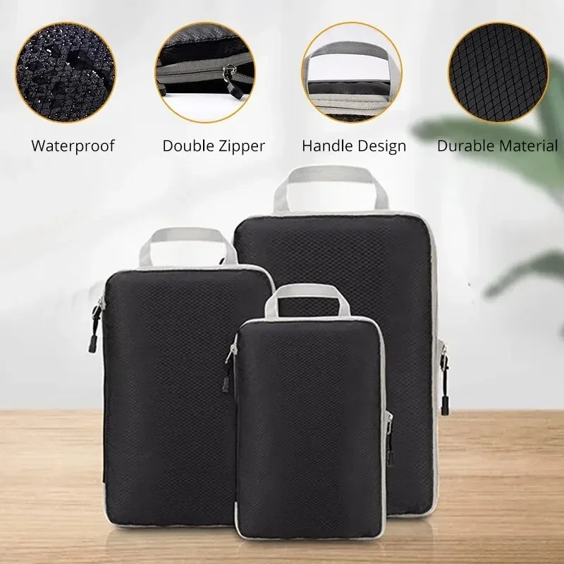 3 adet seyahat sıkıştırılmış s - Travel Accessories Organiser incelemesi ve fiyatı