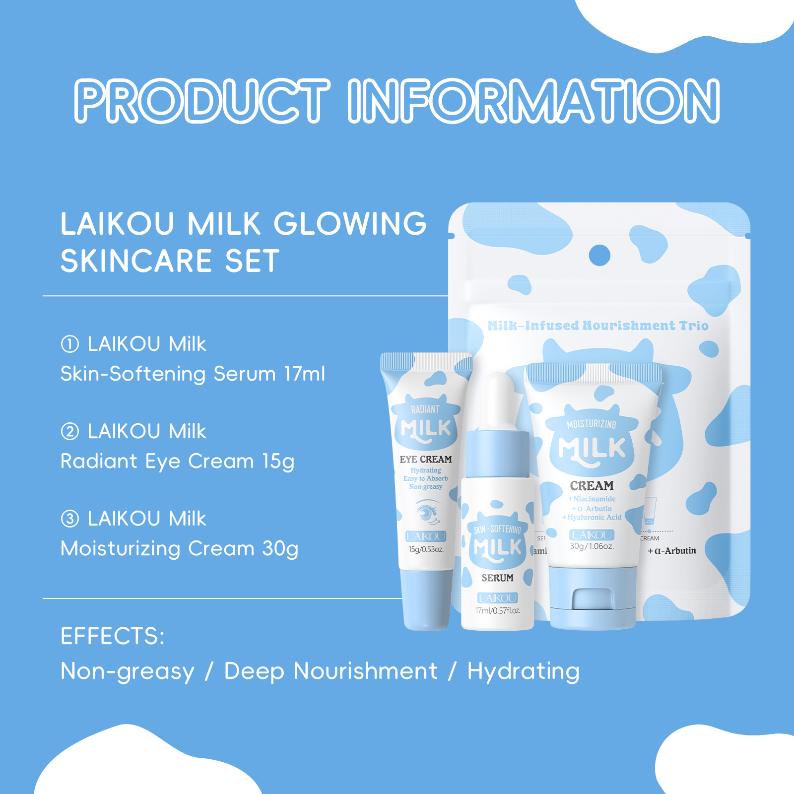 LAIKOU Süt 3 Parça Seyahat Boy - Travel Accessories Set incelemesi ve fiyatı