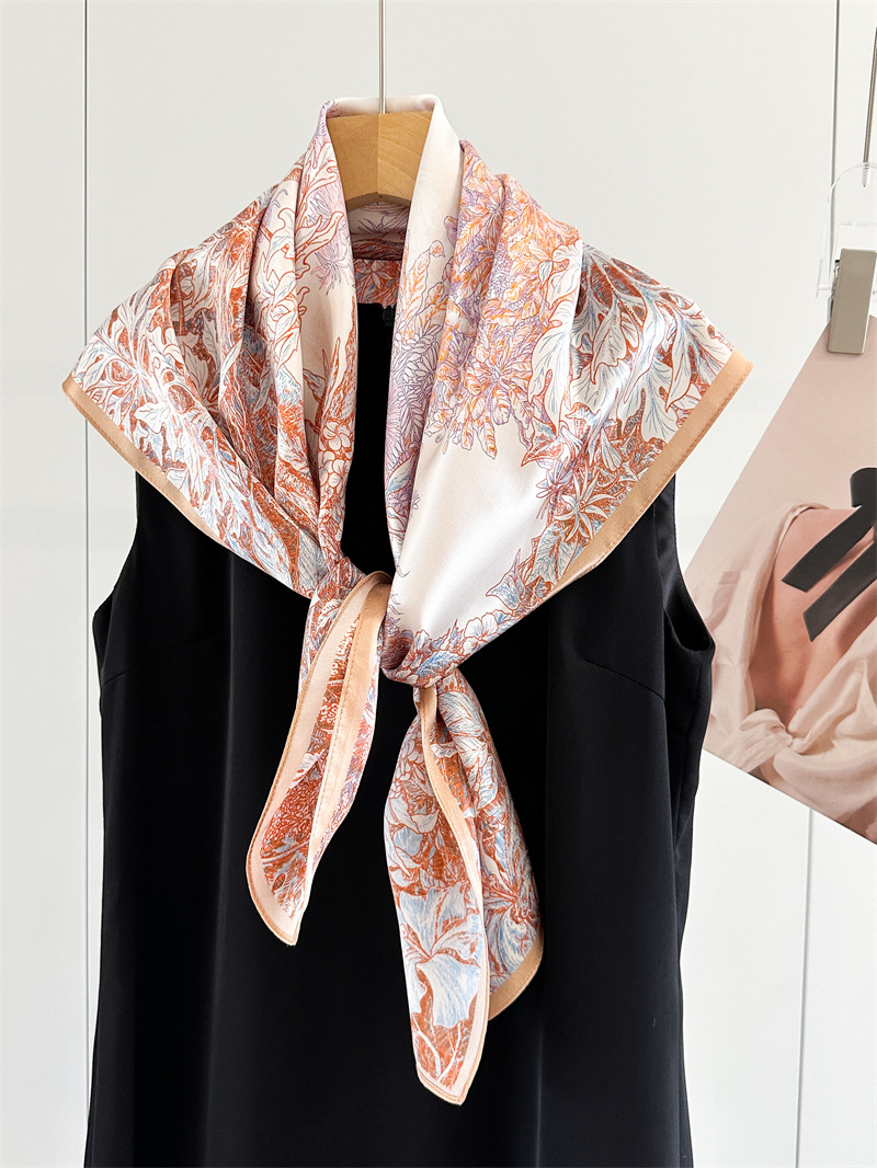 Yumuşak ipek eşarp kadın kare  - Travel Hair Accessories incelemesi ve fiyatı
