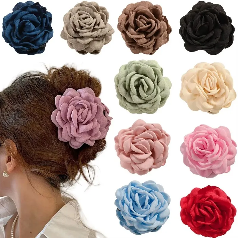 Fransız kumaş gül çiçek saç pe - Travel Hair Accessories incelemesi ve fiyatı