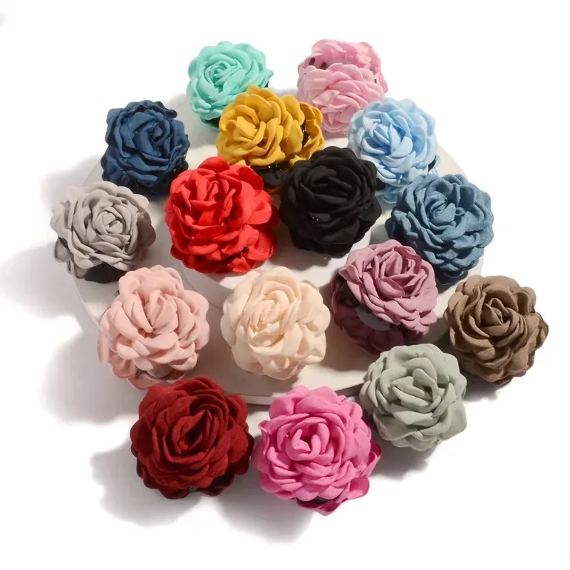 Fransız kumaş gül çiçek saç pe - Travel Hair Accessories incelemesi ve fiyatı